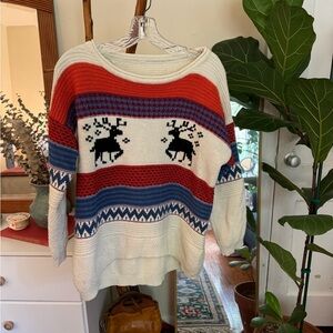 Vintage Nordic Handmade Sweater